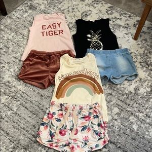 EUC Joyfolie size 10/12 Shirt and shorts bundle